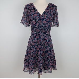 Madewell Floral Chiffon Dress